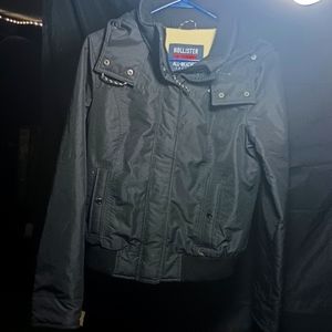 Kids Hollister size medium black winter coat
